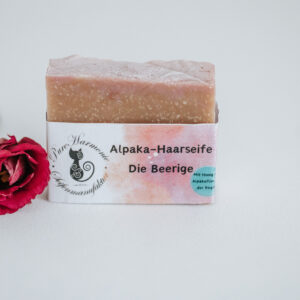 Alpaka-Haarseife "Die Beerige"