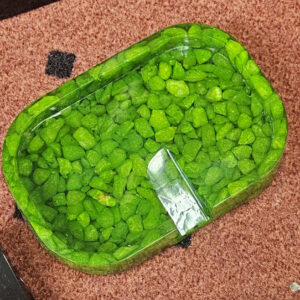 Seifenschale oval mit Auslass