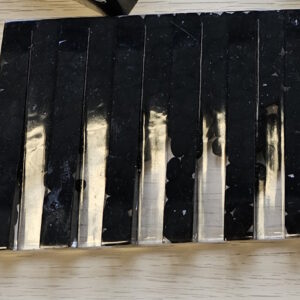 Seifenschale eckig mit Rillen